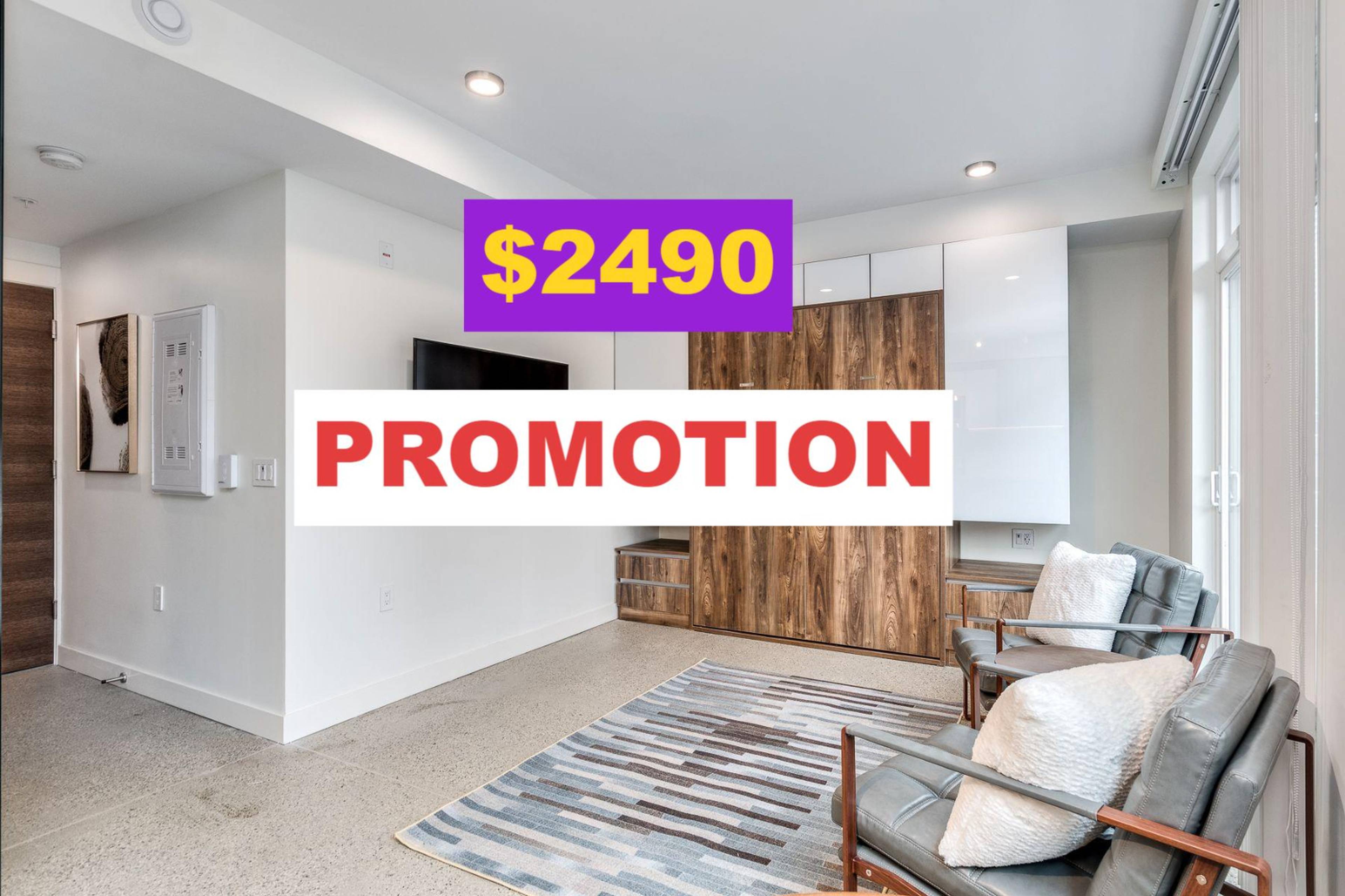 Studio  · 1 Bath for rent $2,490 / month