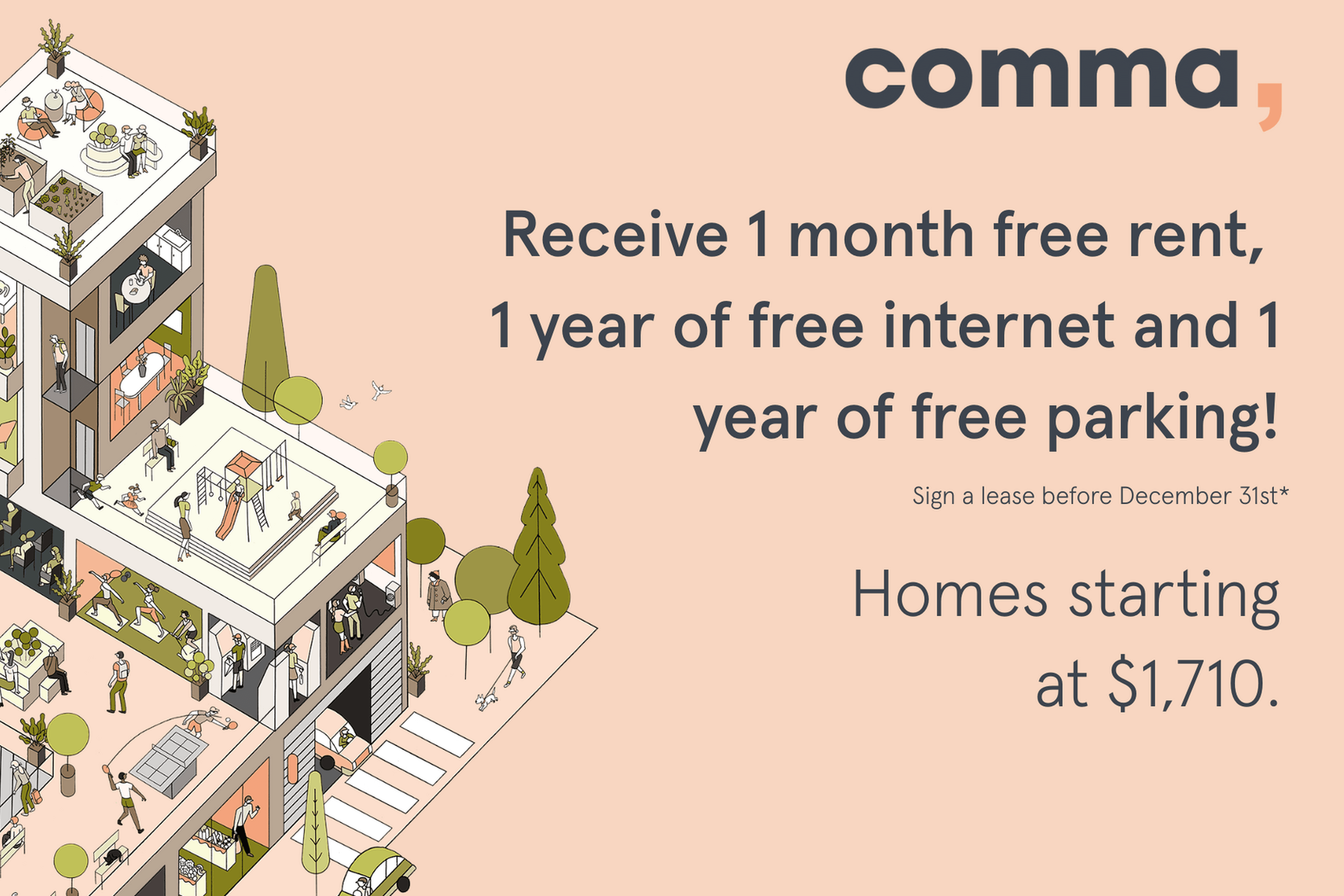 1 Bed  · 1 Bath for rent $1,825+ / month