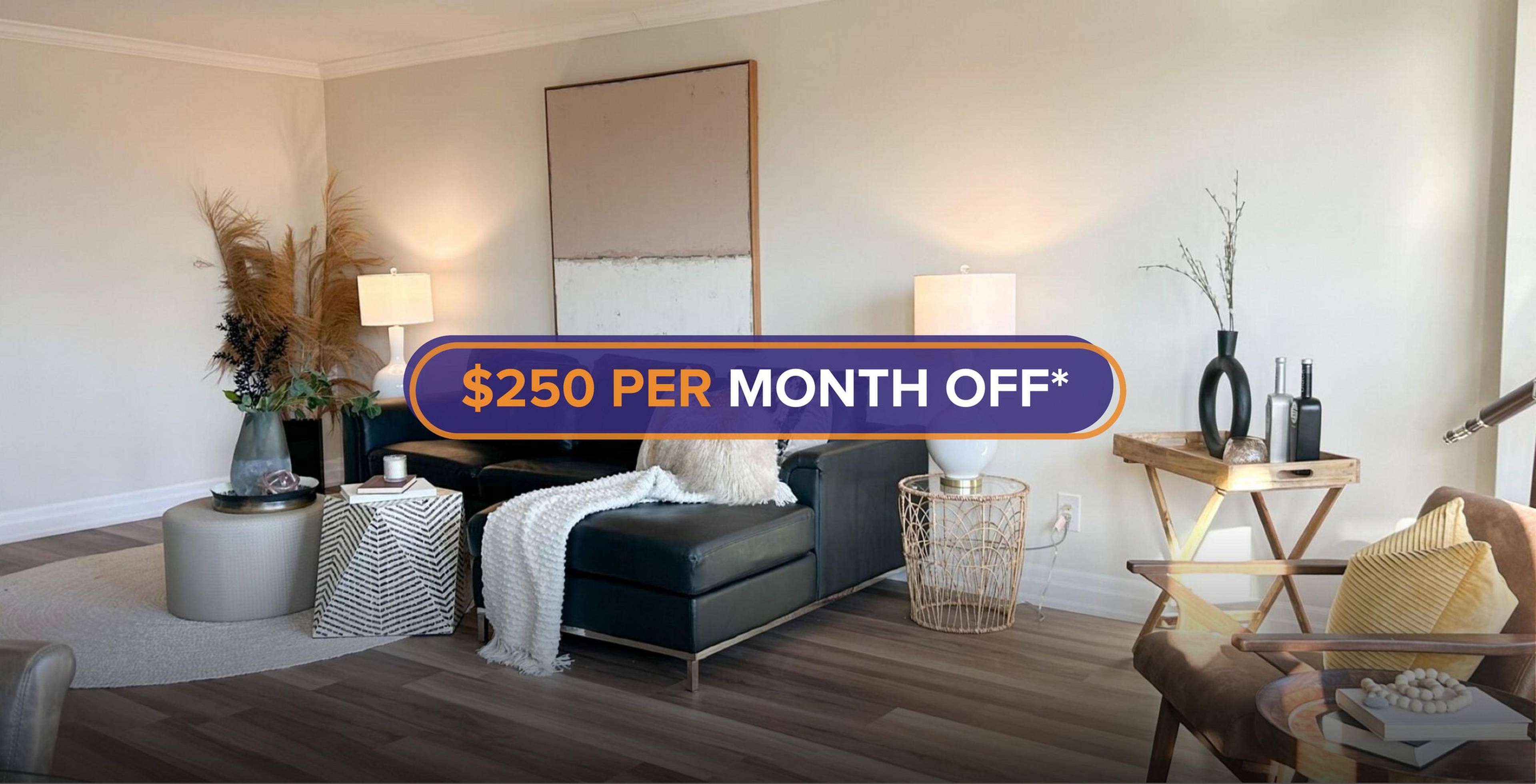 2 ch.  · 1 s. de bains for rent $2,649 / mois