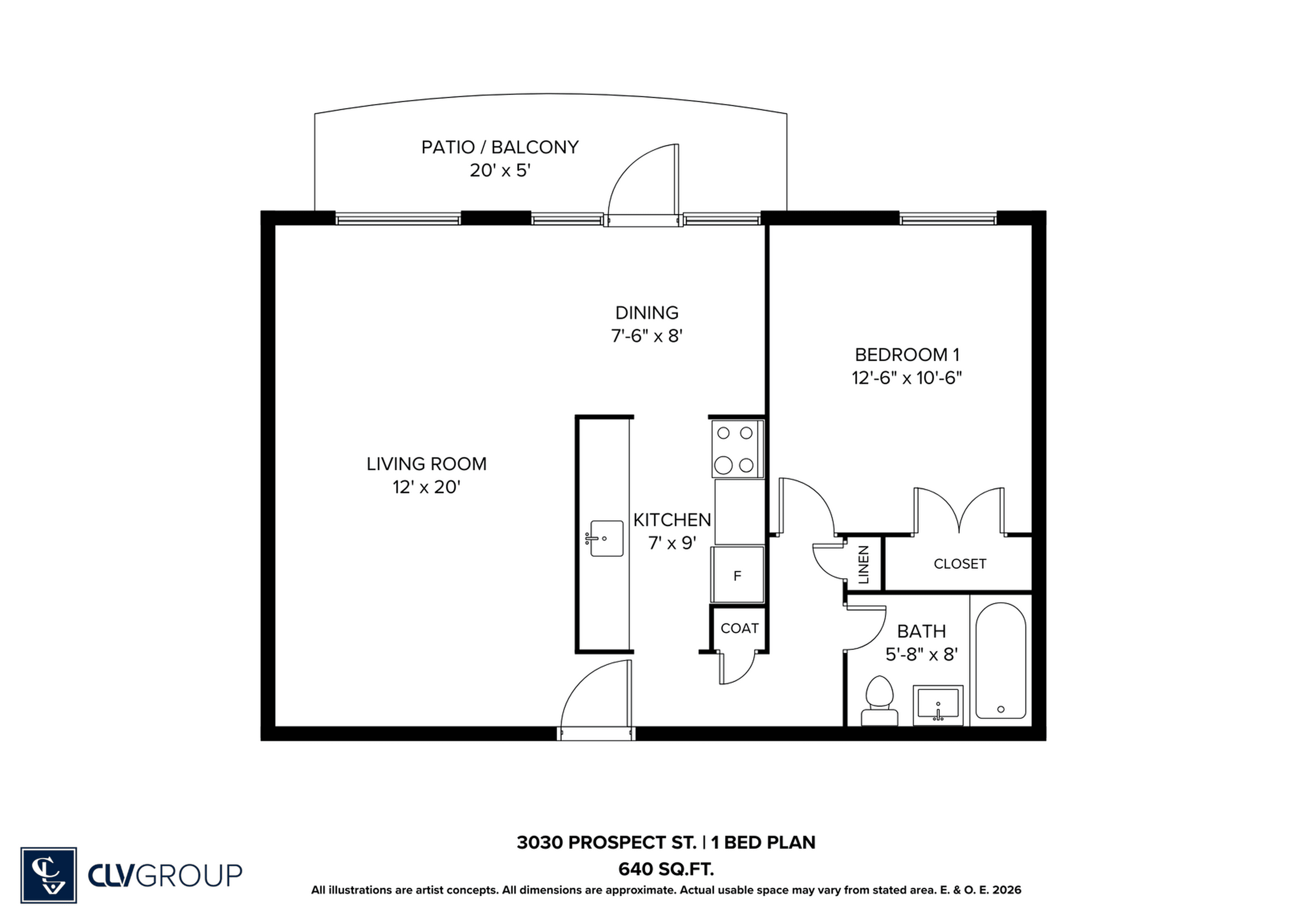 1 ch.  · 1 s. de bains for rent $2,125 / mois