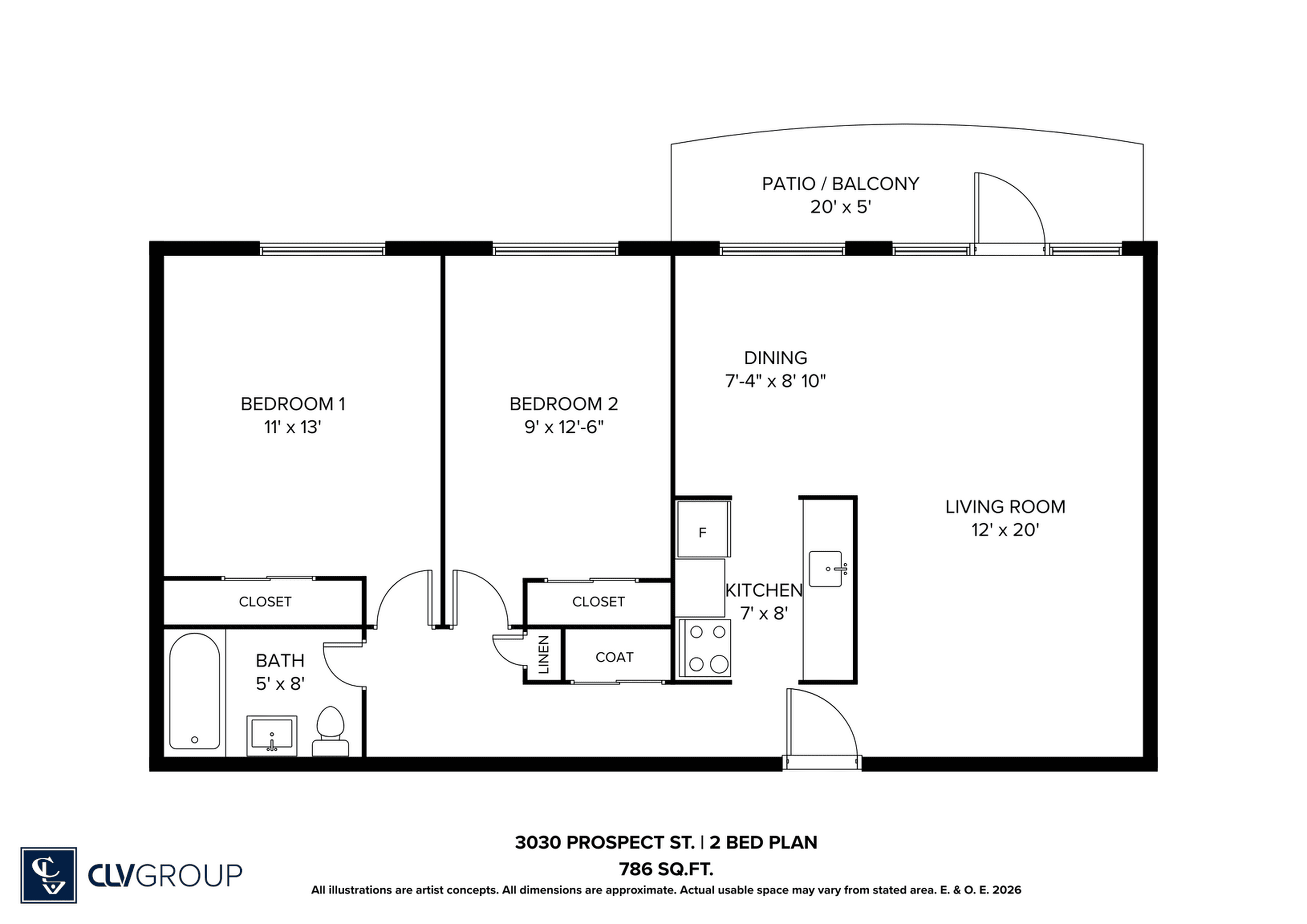 2 ch.  · 1 s. de bains for rent $2,475 / mois