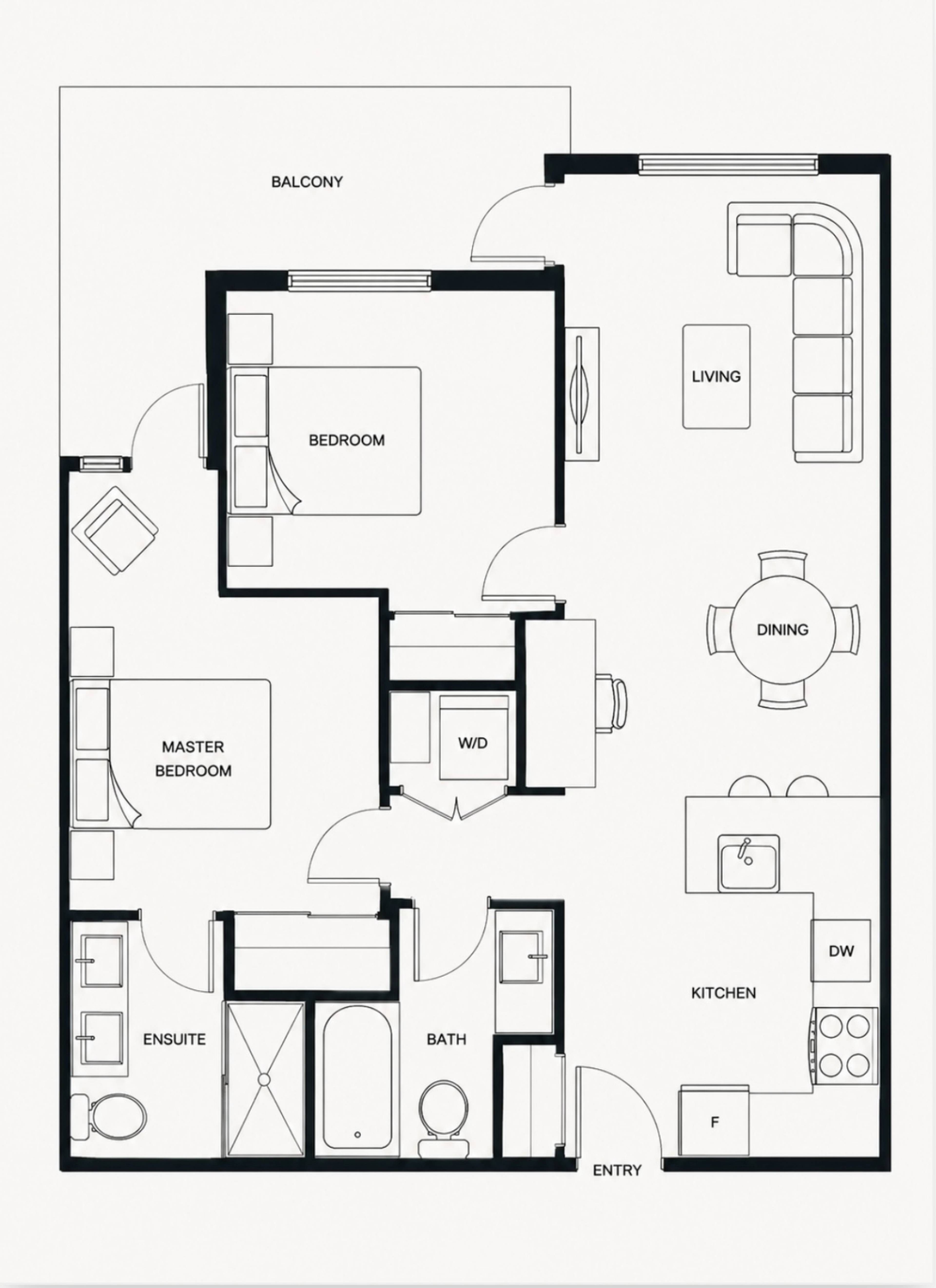 2 Bed  · 2 Bath for rent $2,450 / month