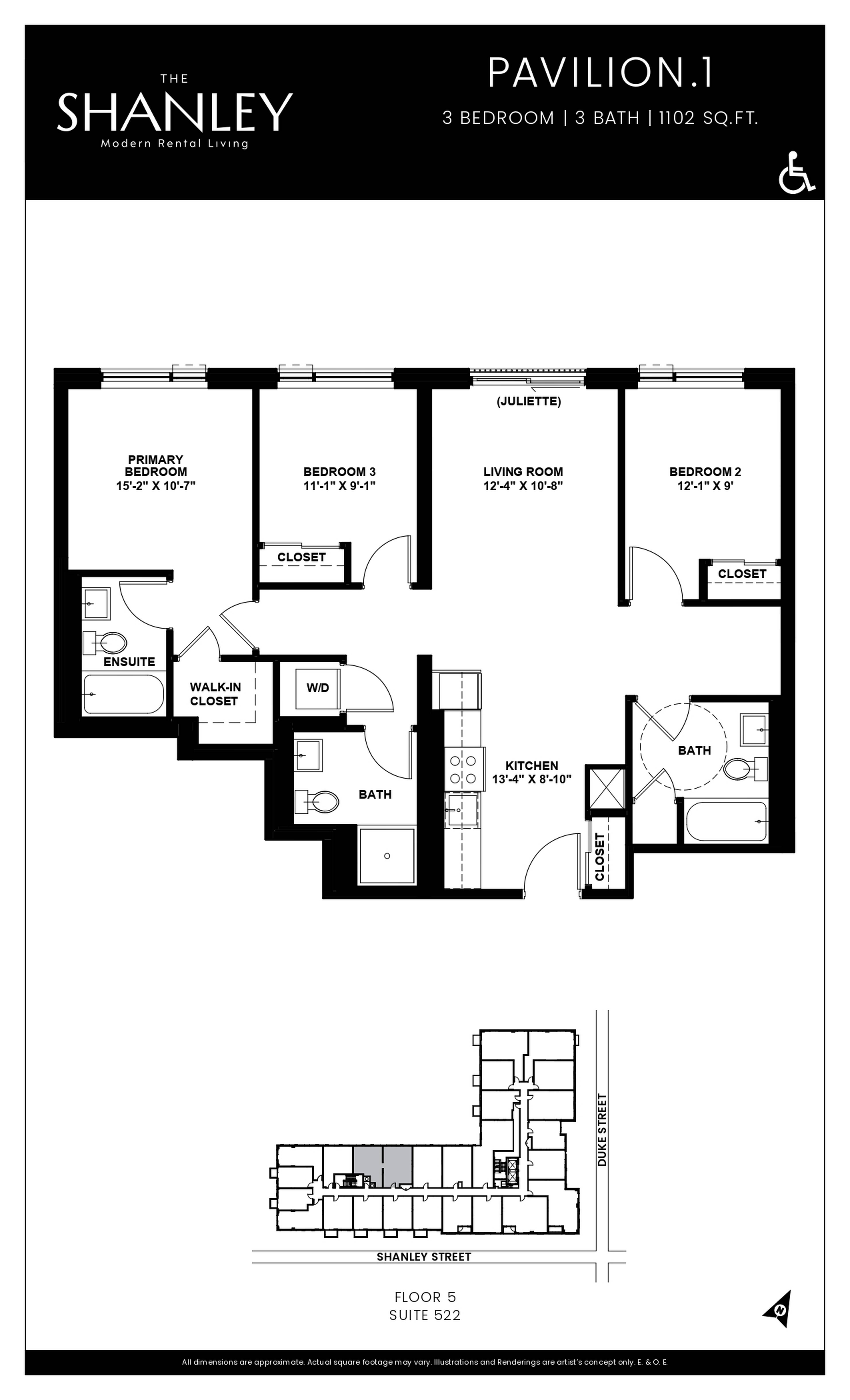 1 Bed  · 1 Bath for rent $1,800 / month