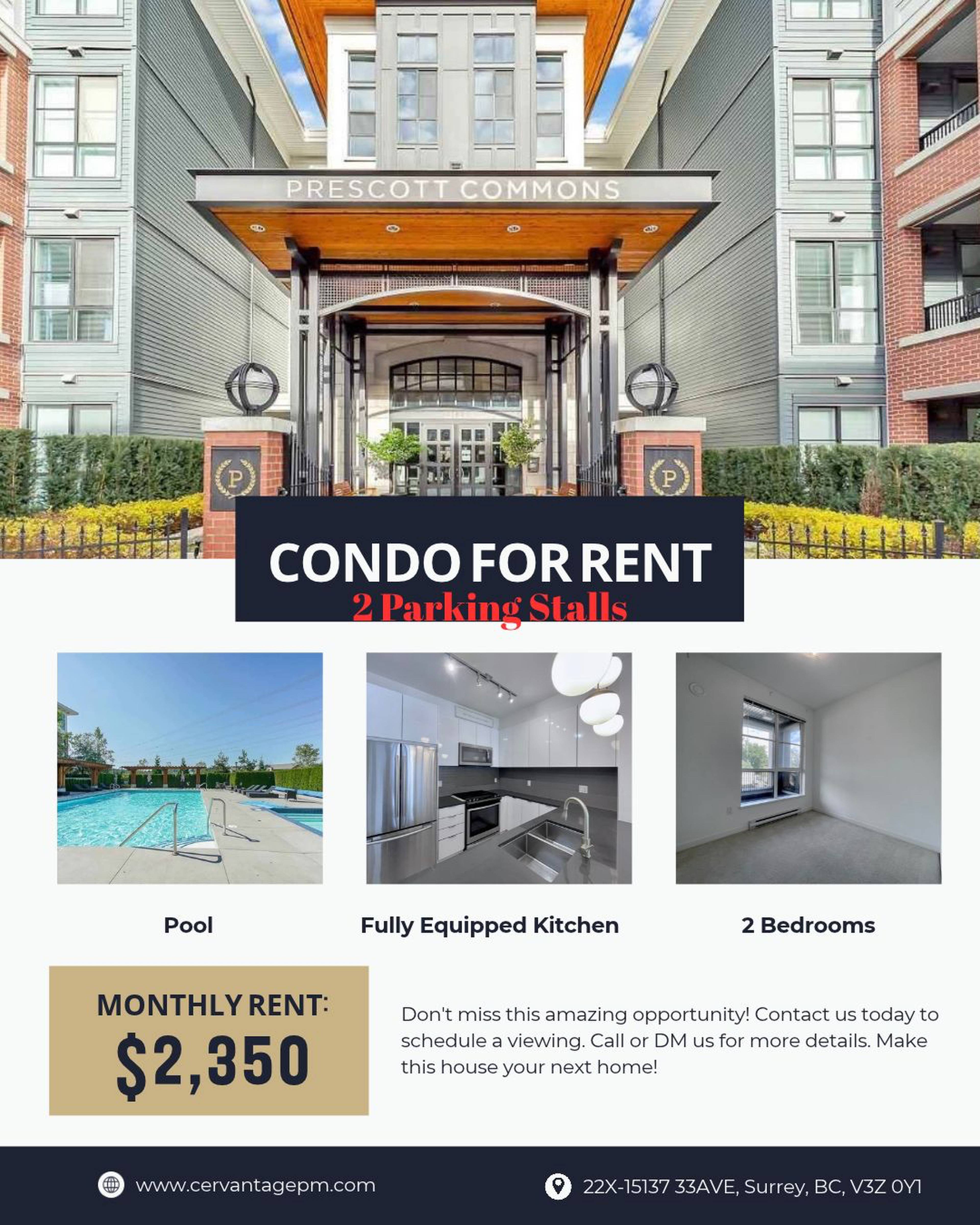 2 Bed  · 1 Bath for rent $2,350 / month