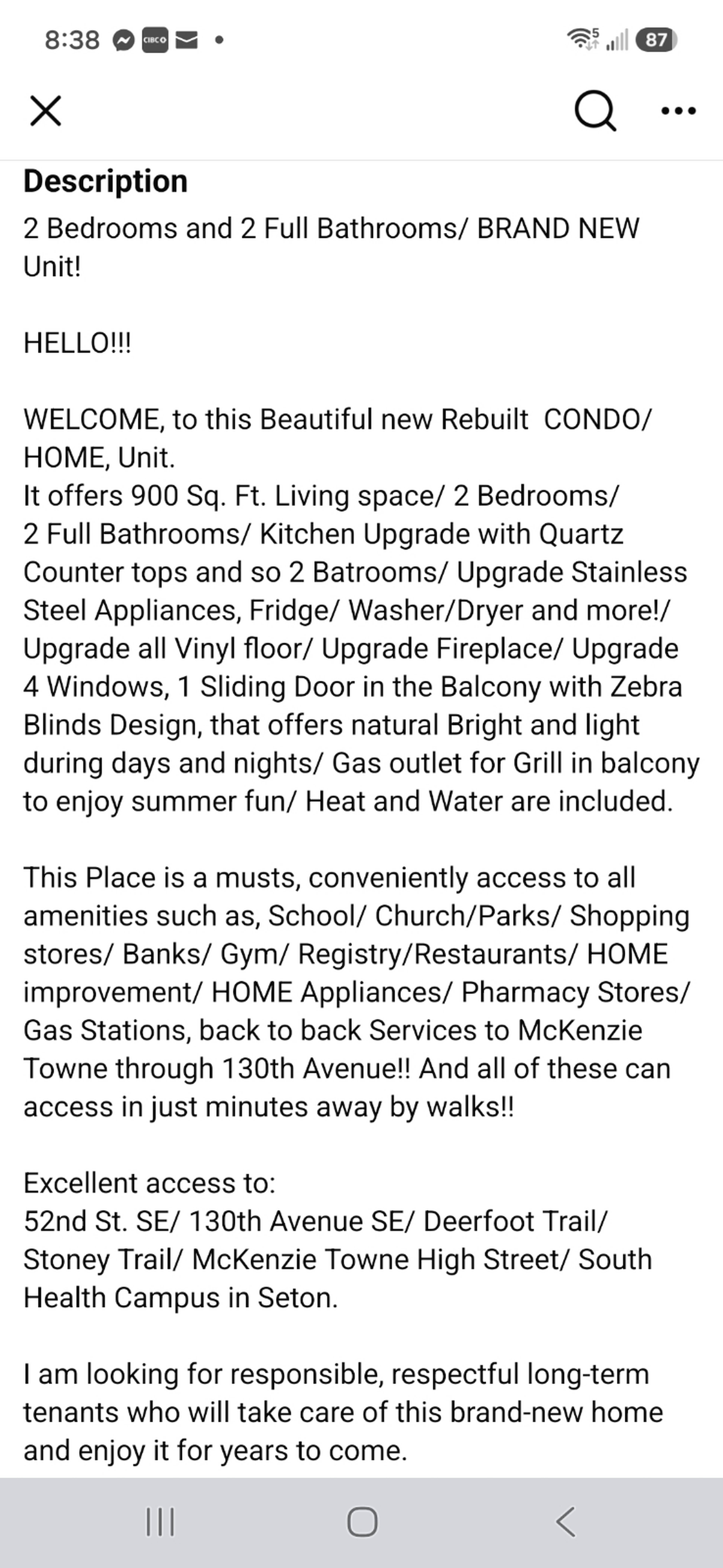 2 Bed  · 2 Bath for rent $1,950 / month