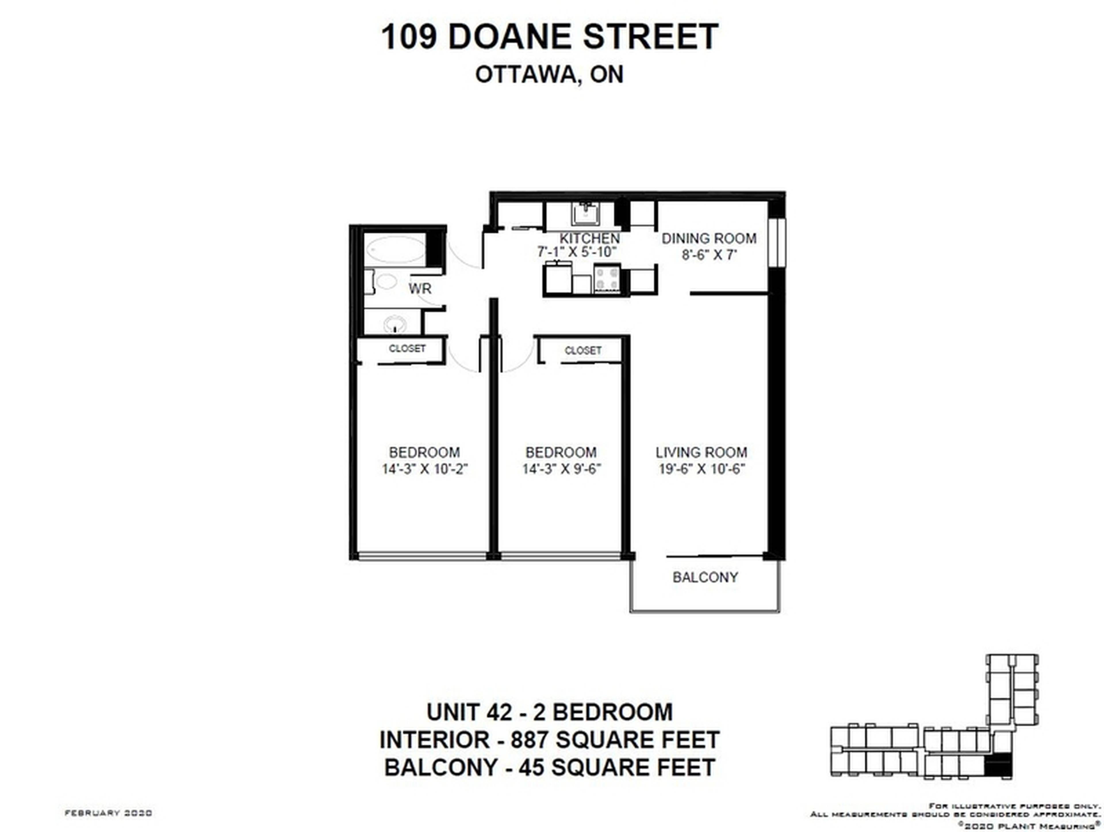 WAITLIST 2 Bed 109 Doane St, Ottawa, ON 2 Bedroom Apartment for