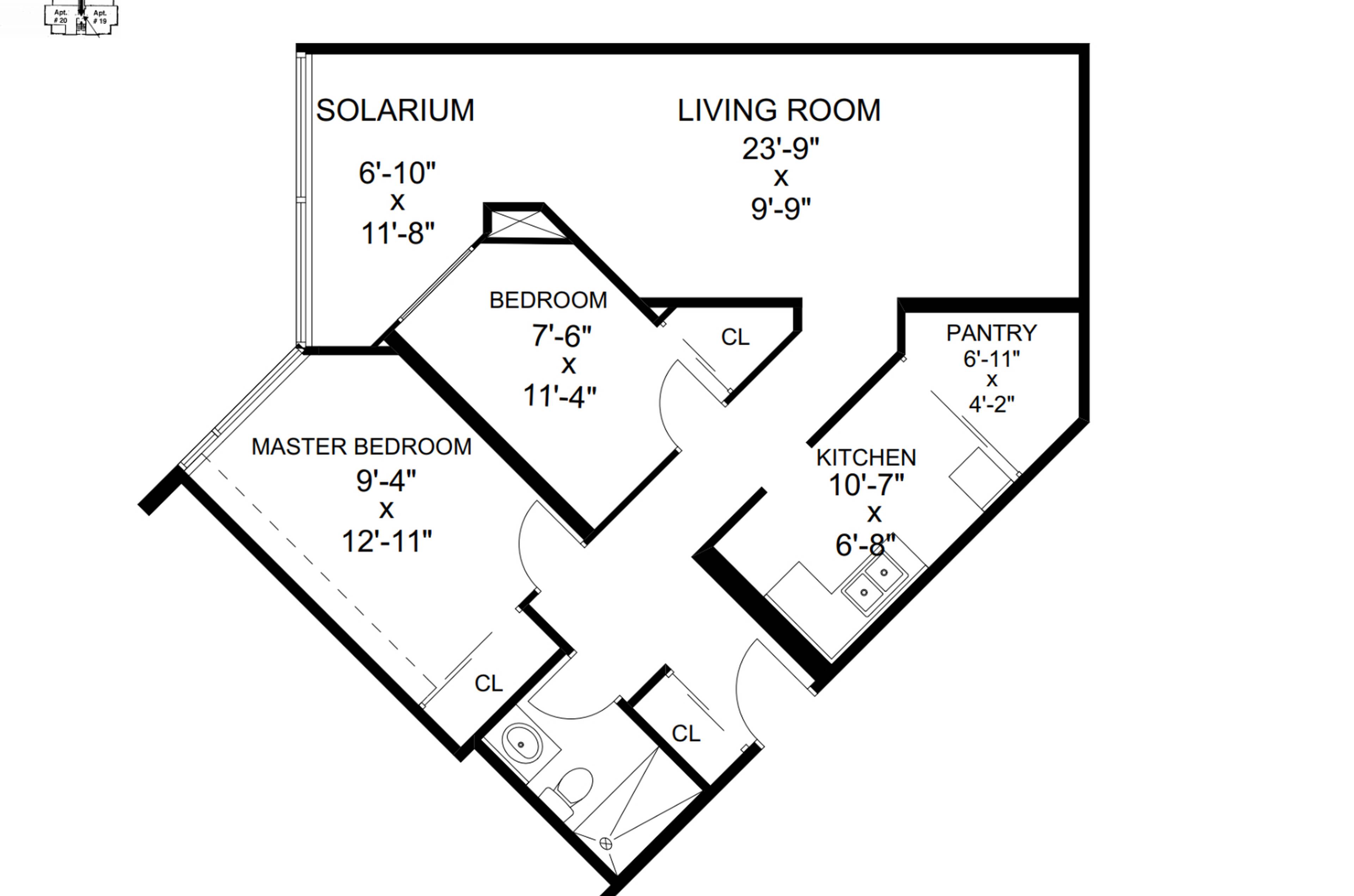 2 Bedroom 345 Dufferin St, Toronto, ON 2 Bedroom Apartment for Rent