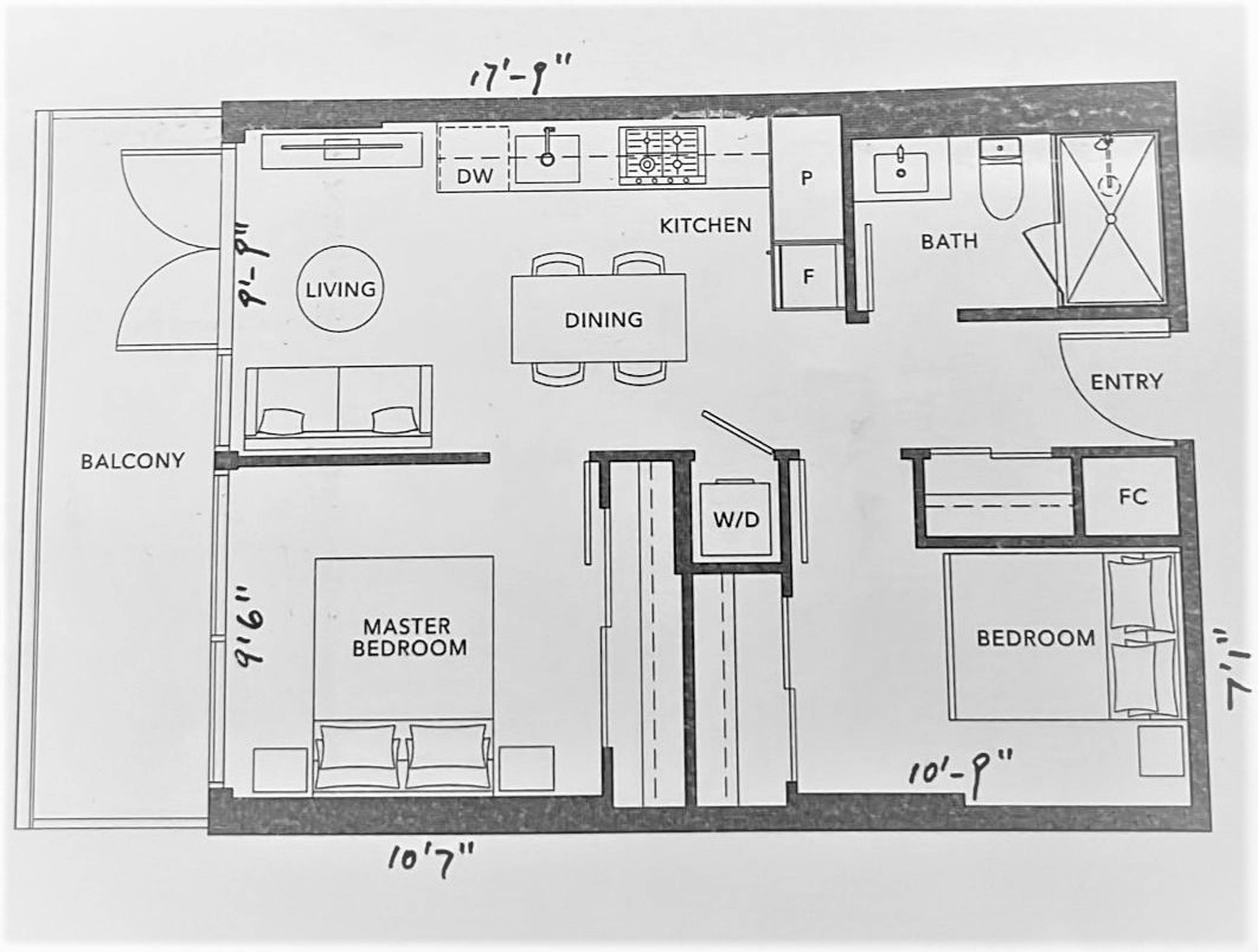 1205 8133 Cook Rd, Richmond, BC 2 Bedroom Apartment for Rent liv.rent
