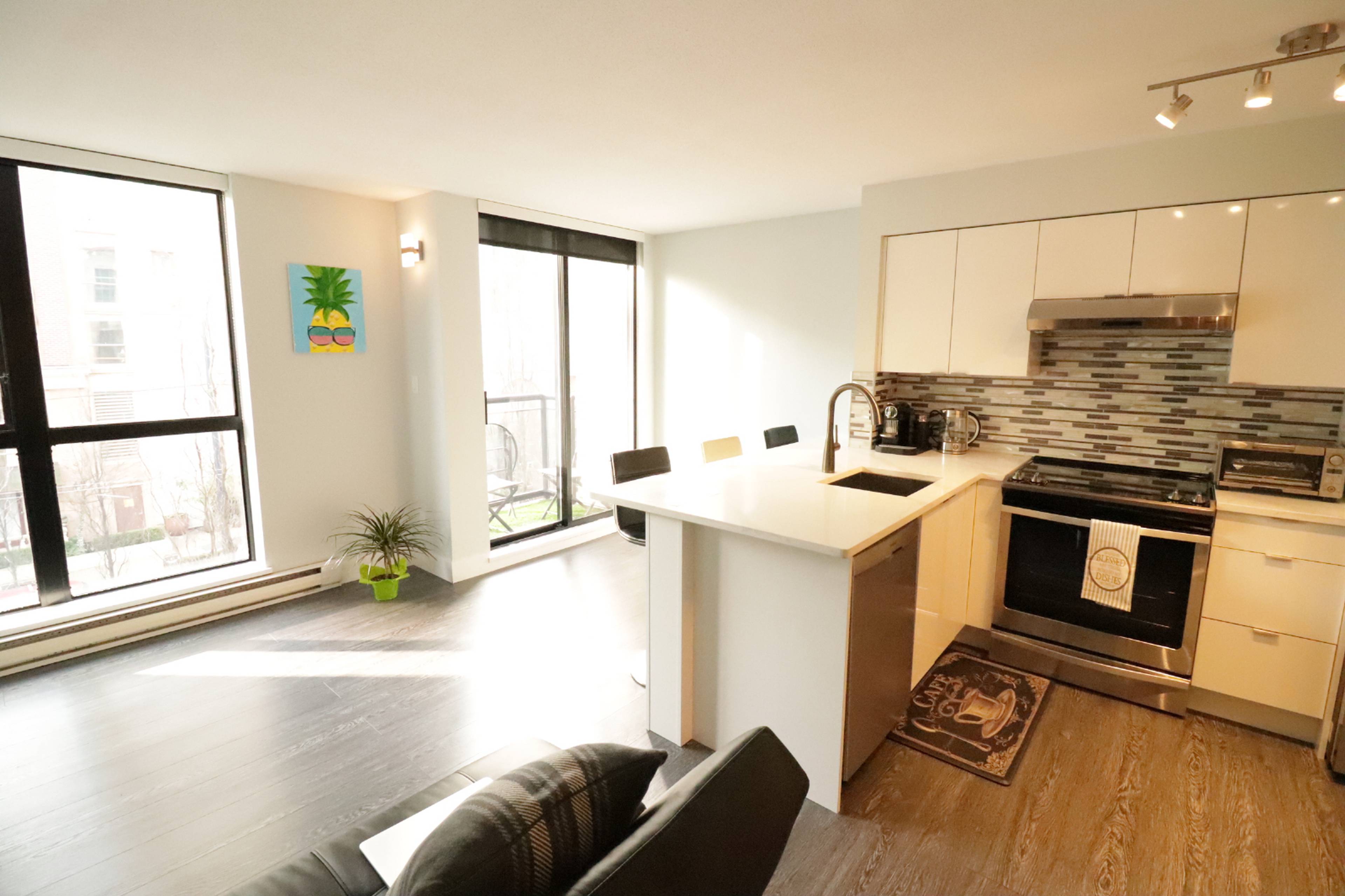 313 1295 Richards St, Vancouver, BC Studio Apartment for Rent liv