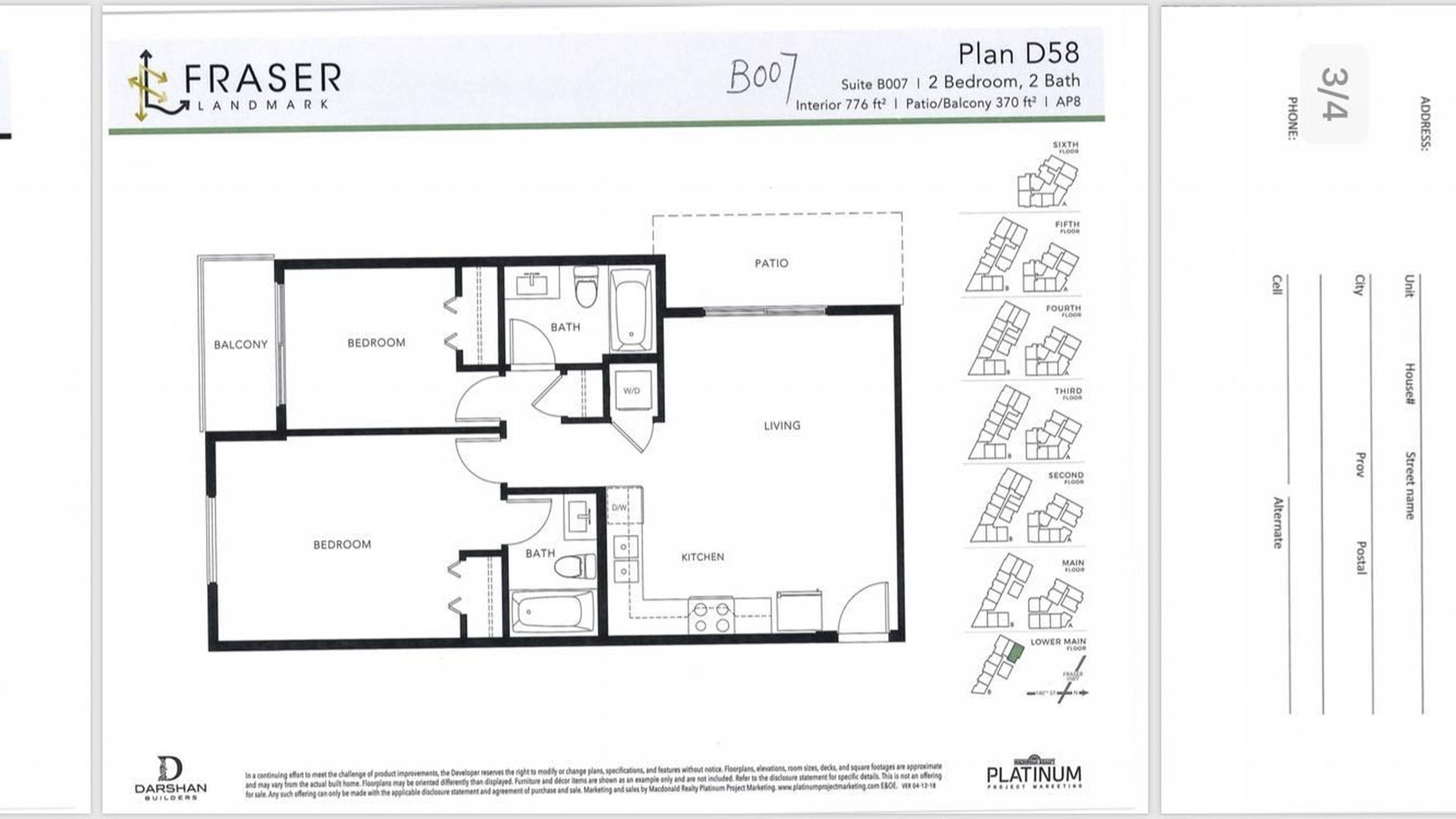 B107 9689 140 St, Surrey, BC 2 Bedroom Apartment for Rent liv.rent