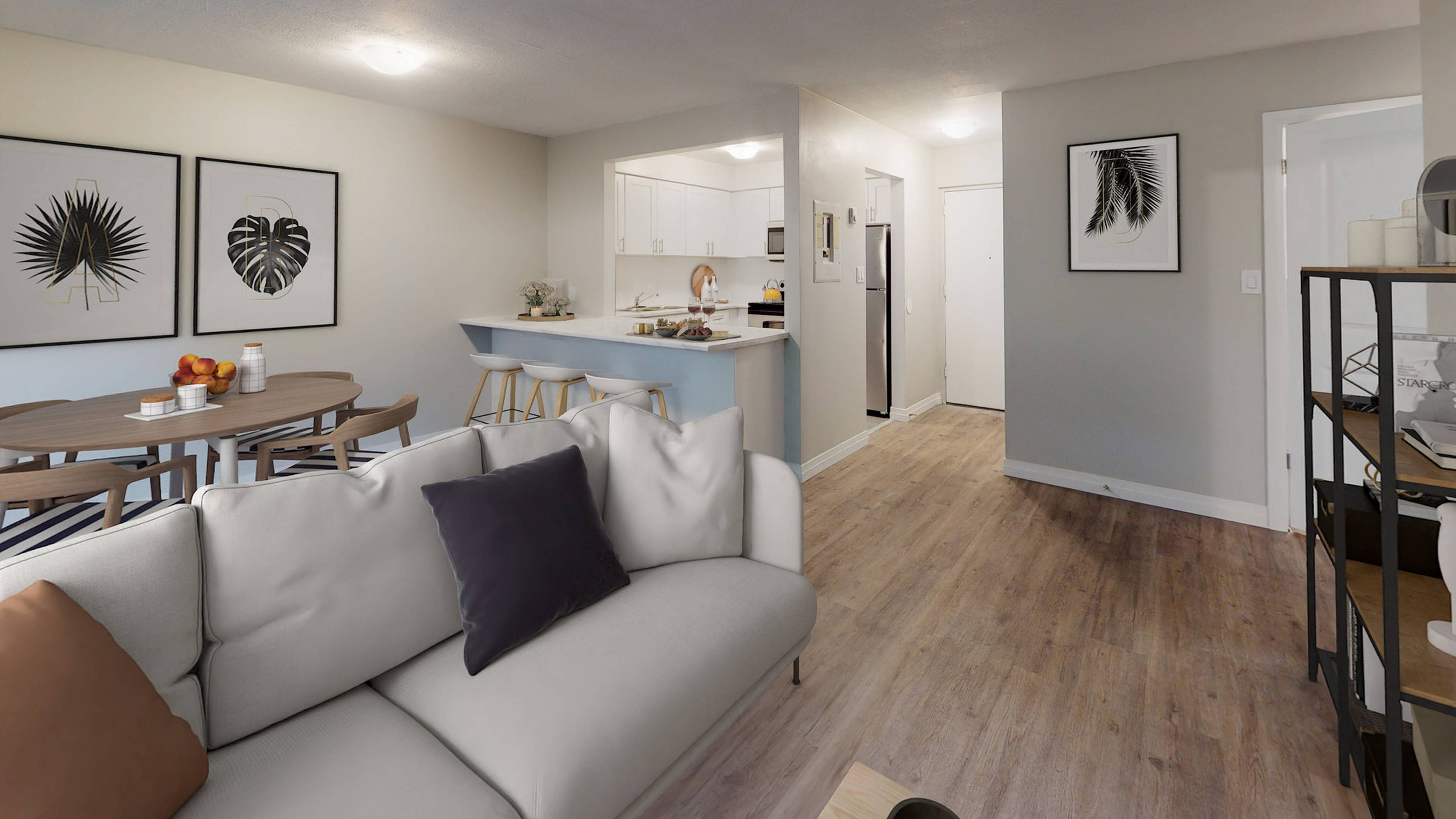 2 ch.  · 1 s. de bains for rent $1,600+ / mois