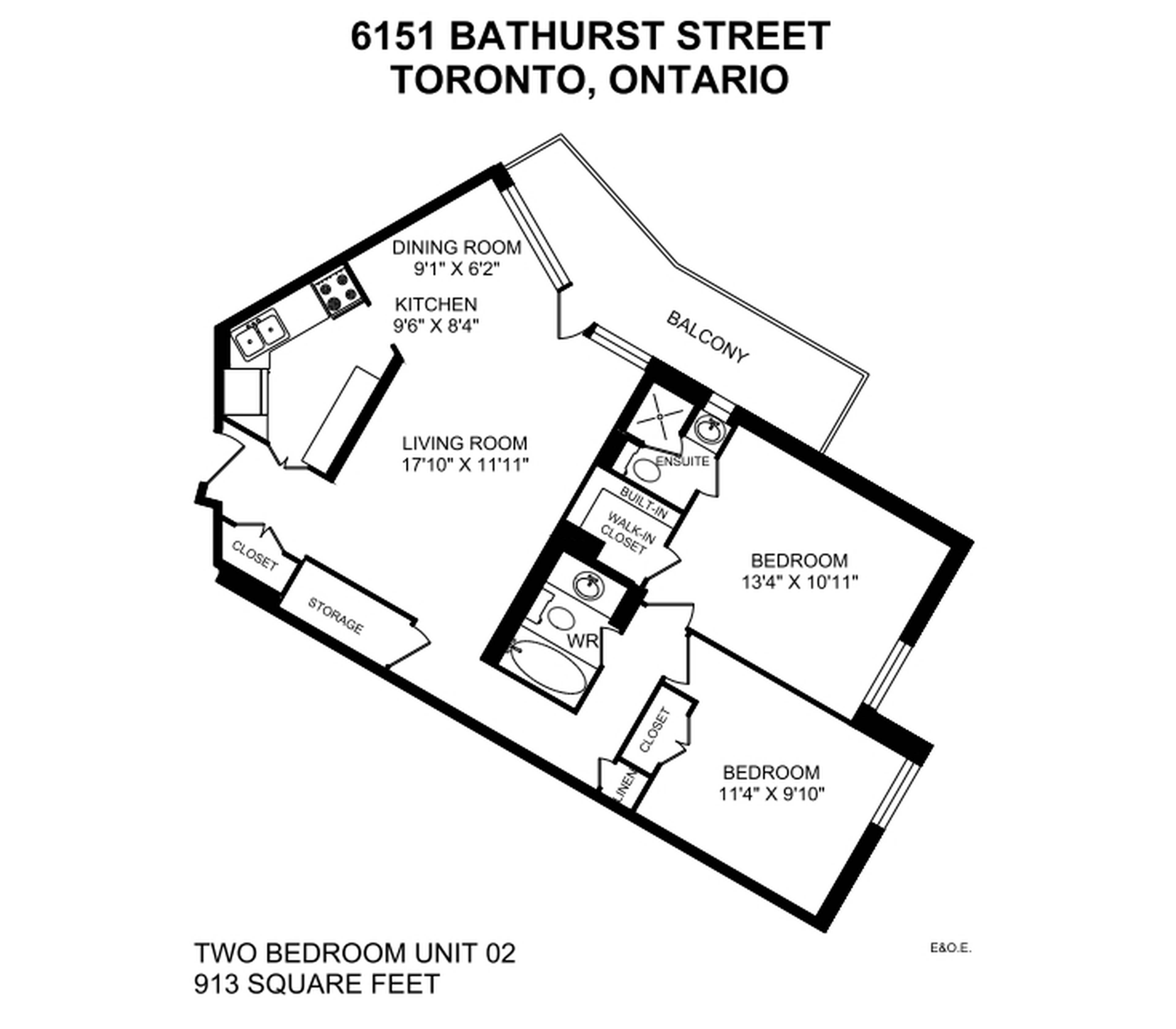 2 Bedroom 6151 Bathurst St, Toronto, ON 2 Bedroom Apartment for