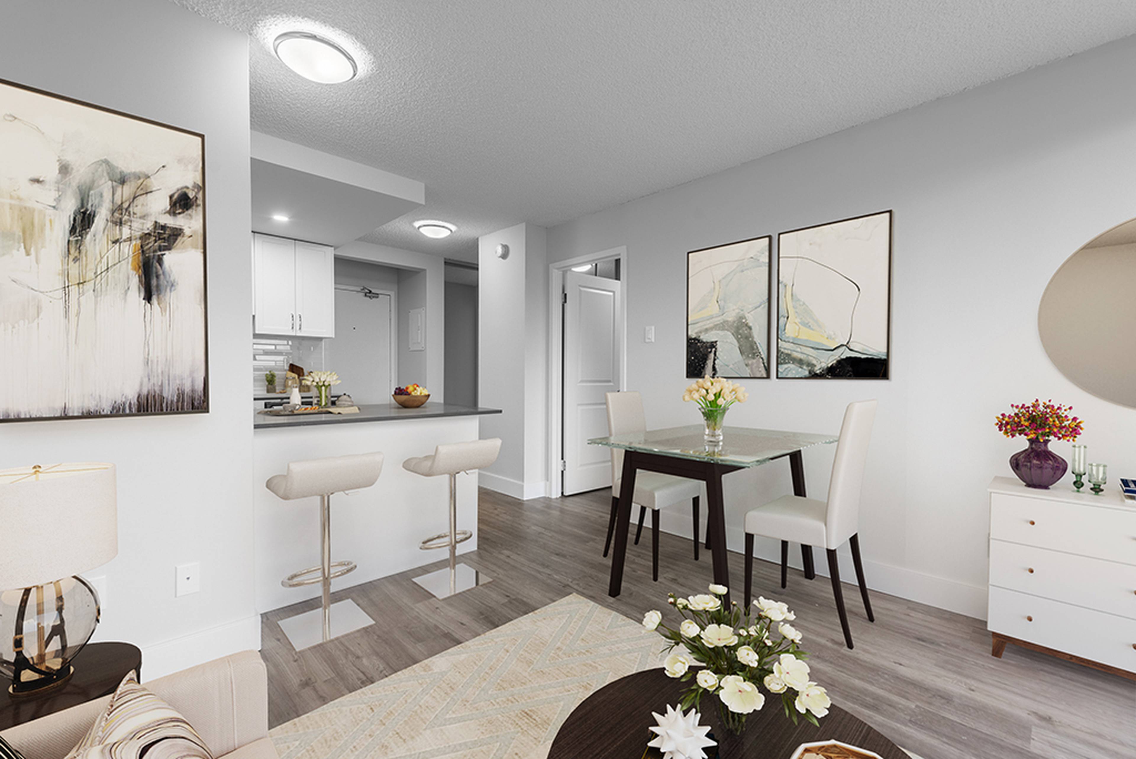 1701 1501 Haro St, Vancouver, BC 1 Bedroom Apartment for Rent liv