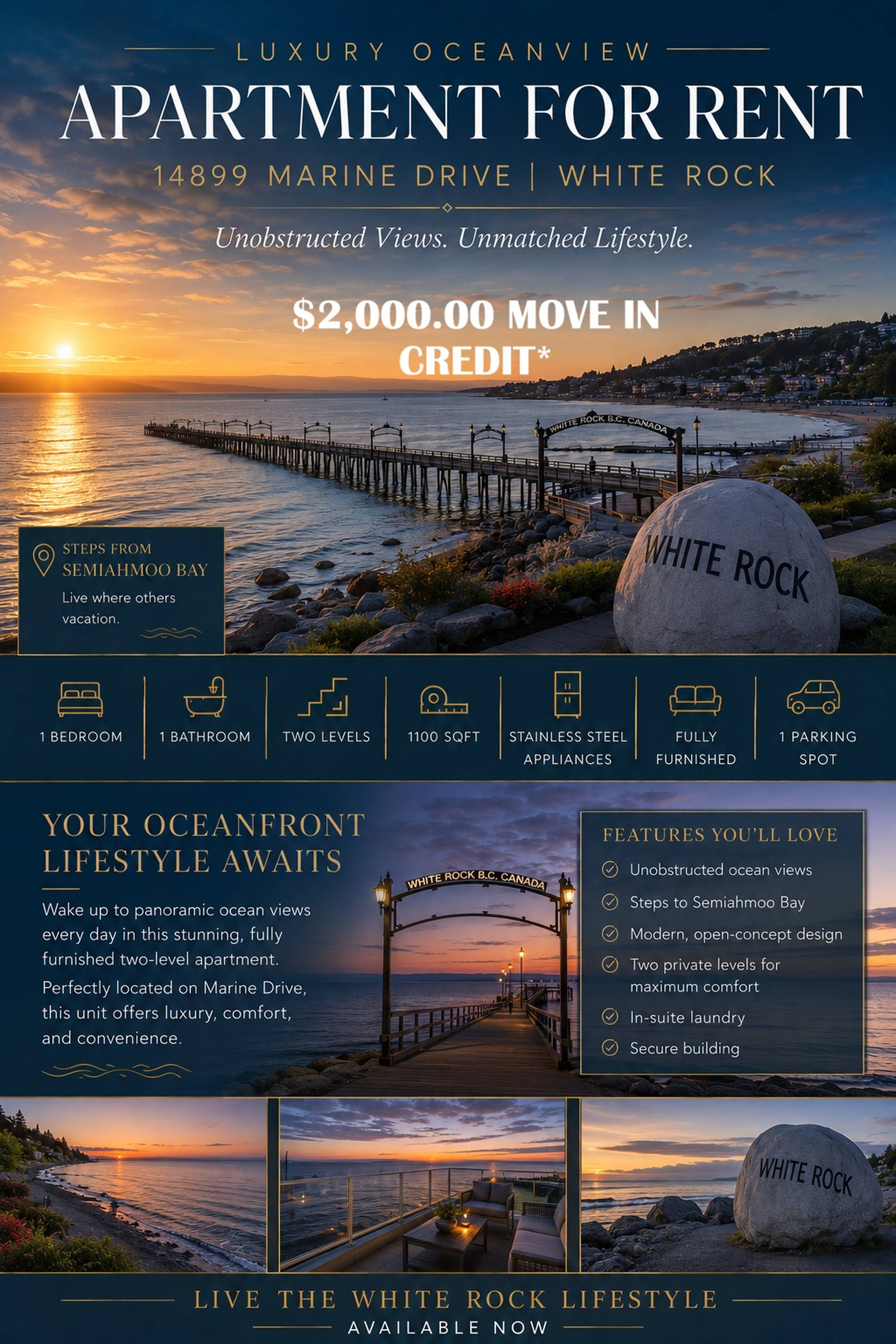 1 Bed  · 1 Bath for rent $2,800 / month
