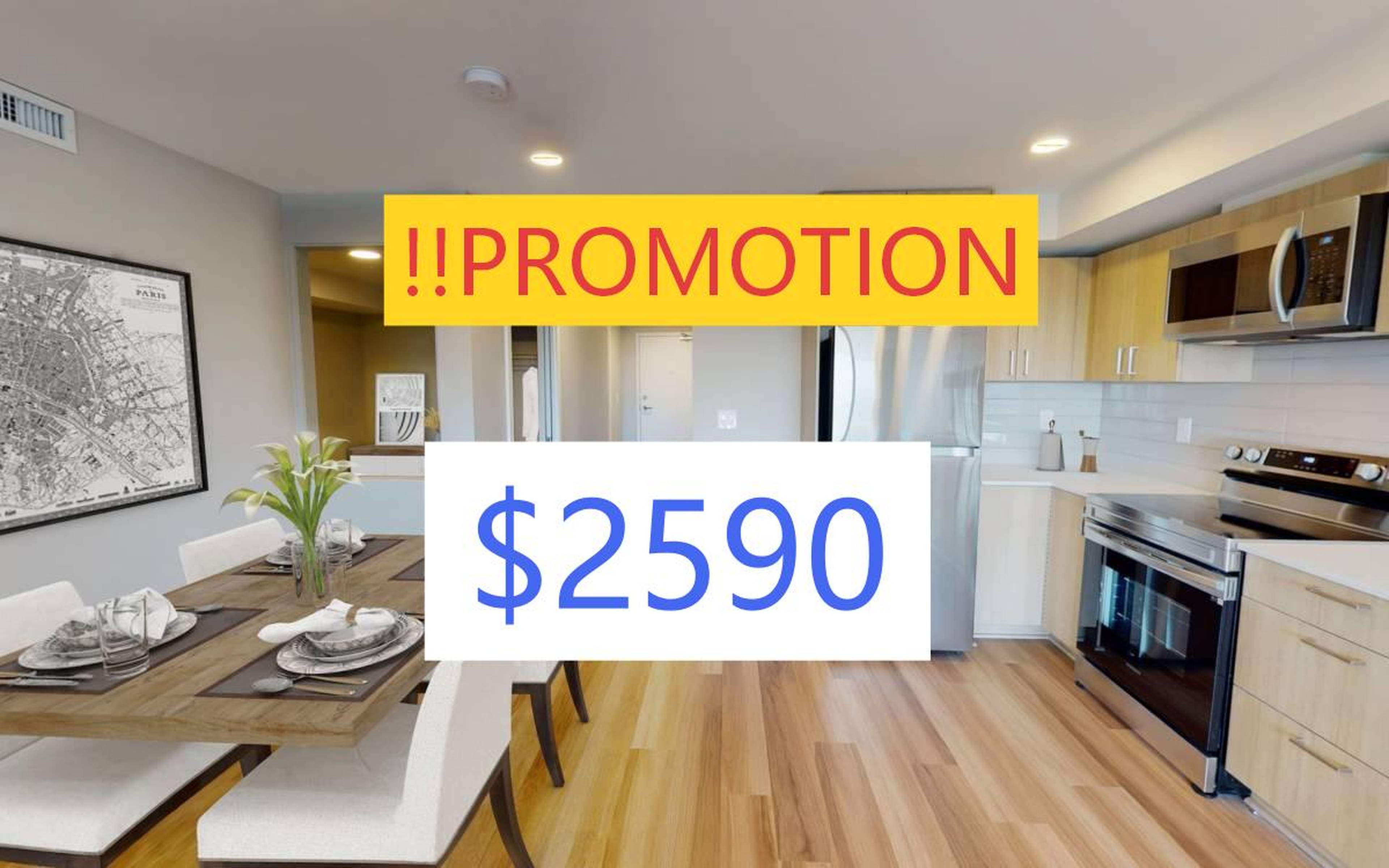 2 Bed  · 1 Bath for rent $2,590 / month