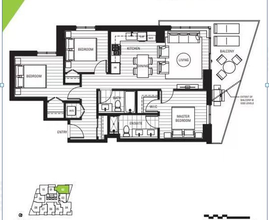 3 Bedroom Apartment for Rent - 10428 Whalley Blvd, Surrey, BC 2