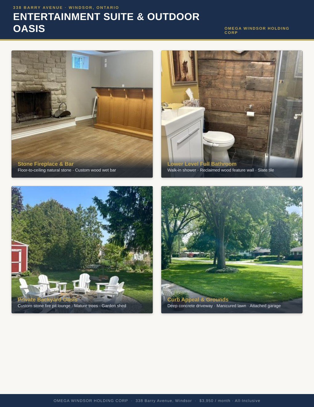 3 Bedroom House for Rent - 338 Barry Ave, Tecumseh, ON 3