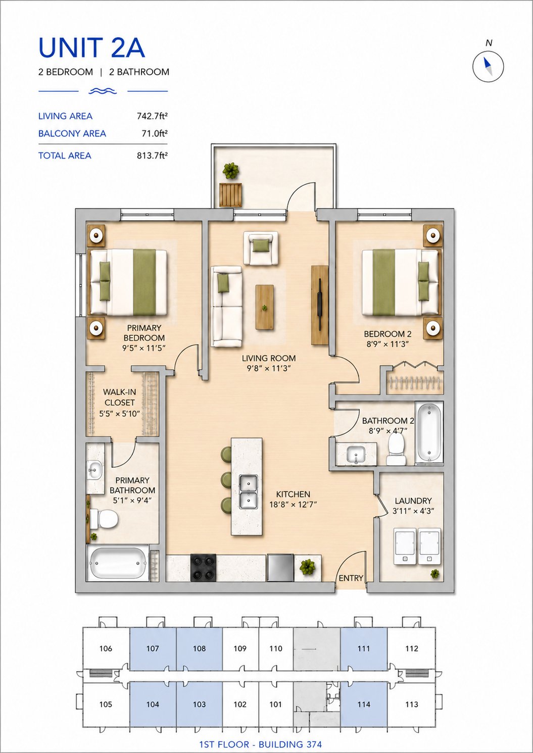 2 Bedroom Apartment for Rent - 374 Clareview Station Dr NW, Edmonton, AB 3