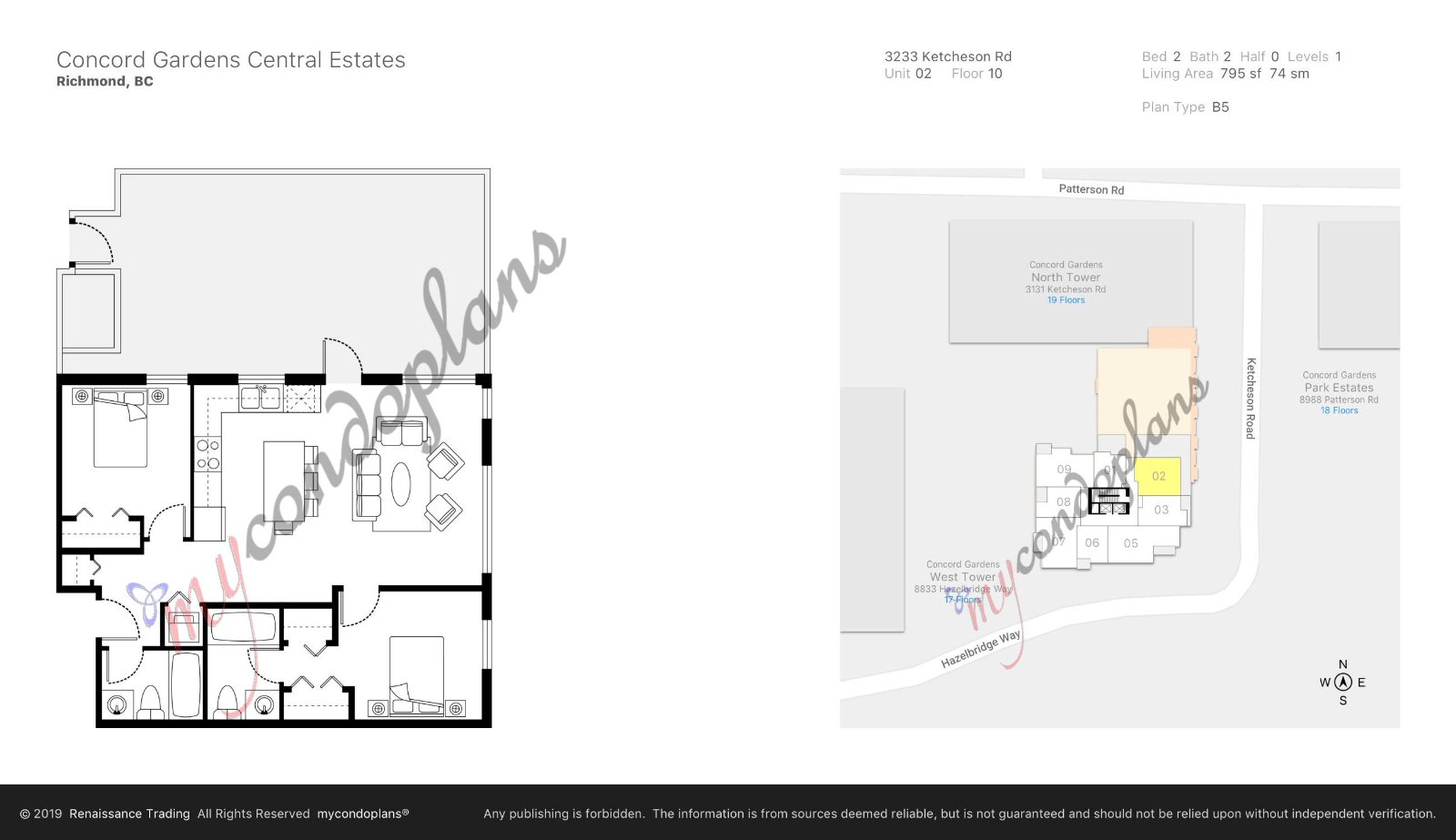 2 Bedroom Apartment for Rent - 3233 Ketcheson Road, Richmond, BC 2