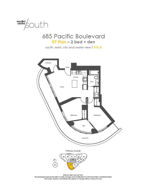 2 Bedroom Apartment for Rent - 685 Pacific Blvd, Vancouver, BC 2