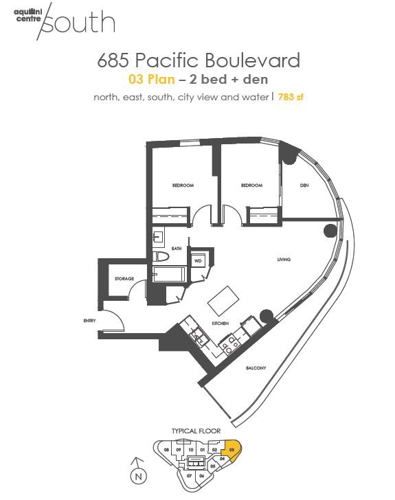 2 Bedroom Apartment for Rent - 685 Pacific Blvd, Vancouver, BC 5