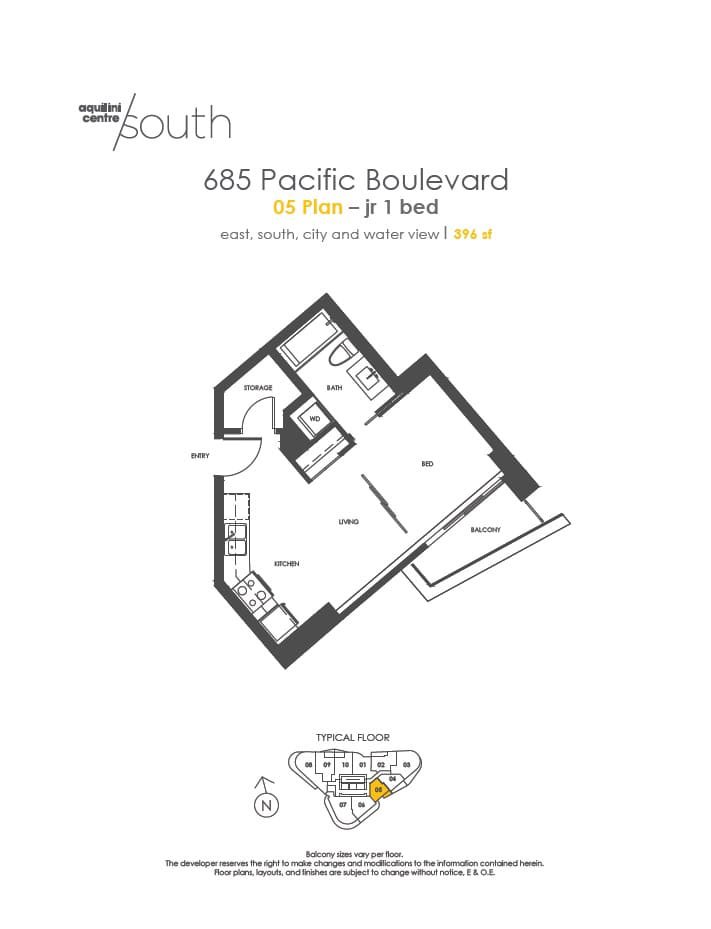 Studio Apartment for Rent - 685 Pacific Blvd, Vancouver, BC 5